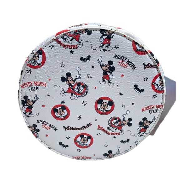 Mickey Mouse Club Round Zipper Makeup Bag Her Universe NWT - Picture 3 of 4